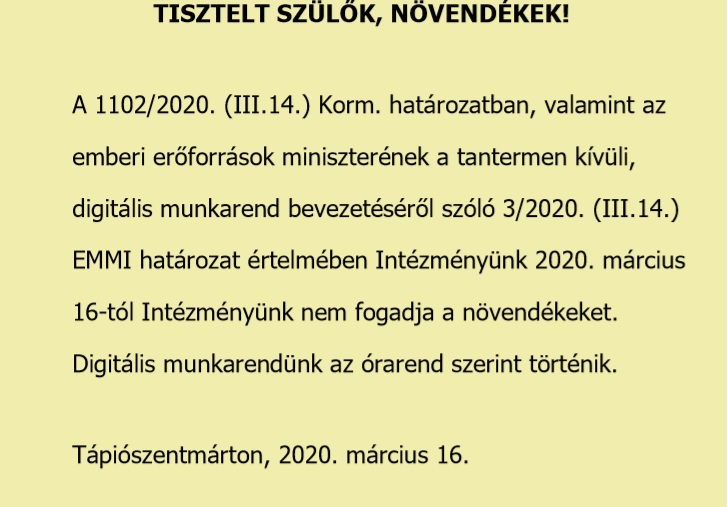 Tisztelt szulok